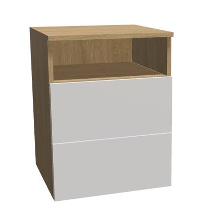 Kontener biurowy Classico z półką otwartą i szufladami